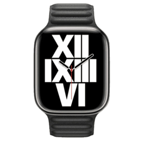 Магнитный кожаный ремешок WA23 Original Series для Apple Watch (42/44/45/49 мм) – Черный [2]