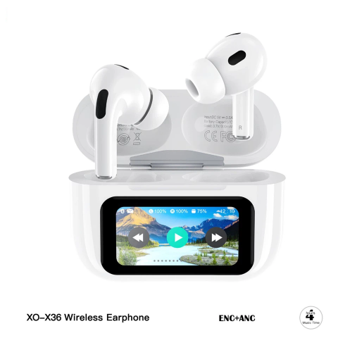 True Wireless - X36 Smart Screen ANC Active Noise Cancellation TWS Bluetooth Headset