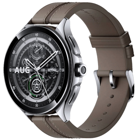 Ceasuri inteligente - Xiaomi Watch 2 Pro - Bluetooth® Silver Case with Brown Leather Strap