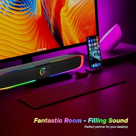 Calculatoare - Xtrike Me Speaker SK-600 wired 2.0 Stereo RGB Touch control 3 Watt x 2