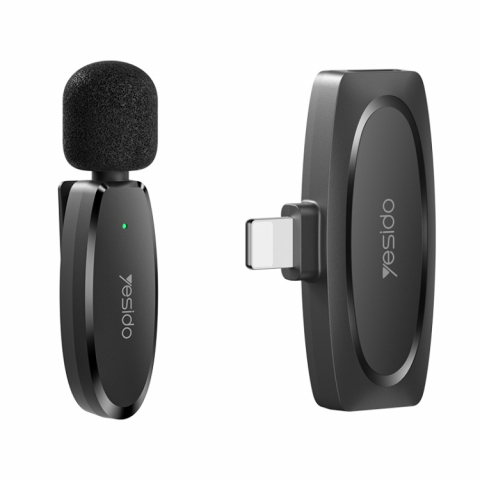 Electronice - Yesido Digital Single Wireless Microphone (Lightning) KR12, Black