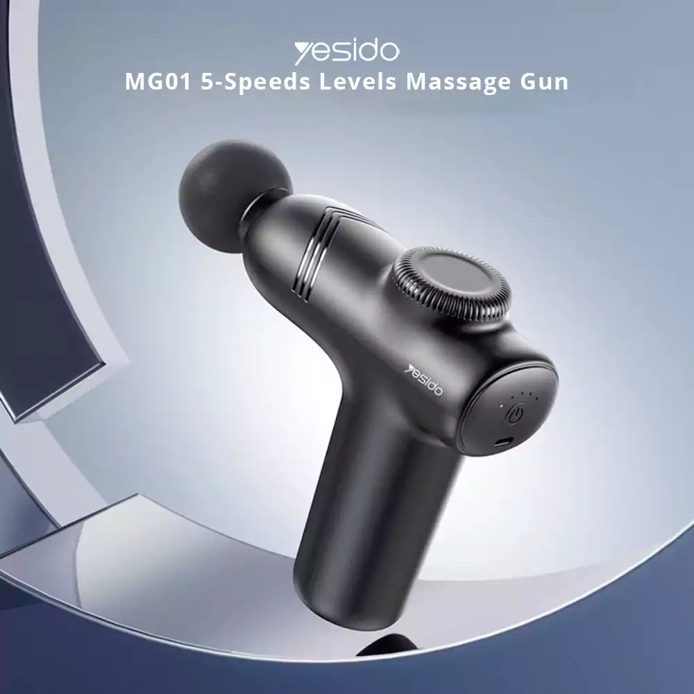 Îngrijire Personală - Yesido Head And Shoulder Massager Gun MG01, Black