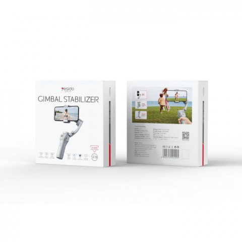Yesido Phone Gimbal Stabilizer 360 Ai Auto Face Tracking (SF18), White [4]