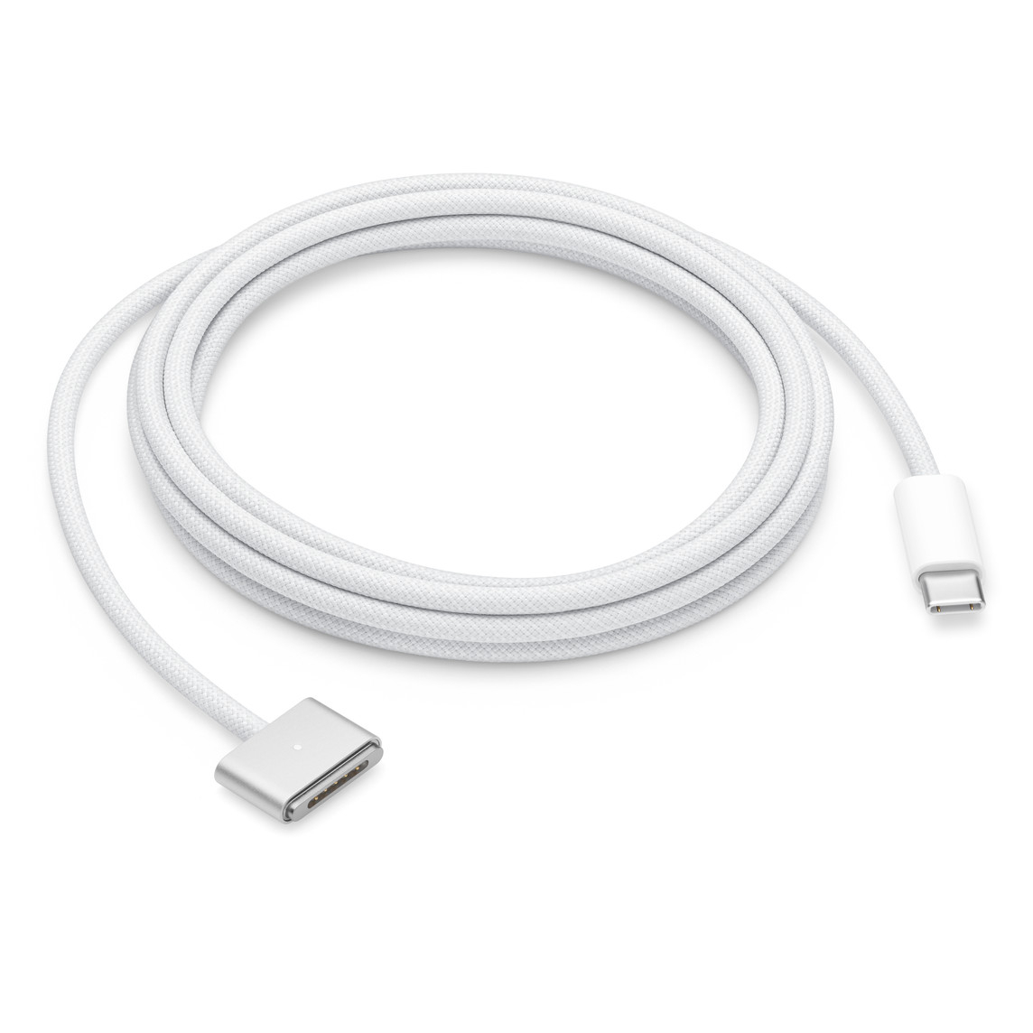 Helmet Cable Nylon Type-C to MagSafe 3 2m , White [1]