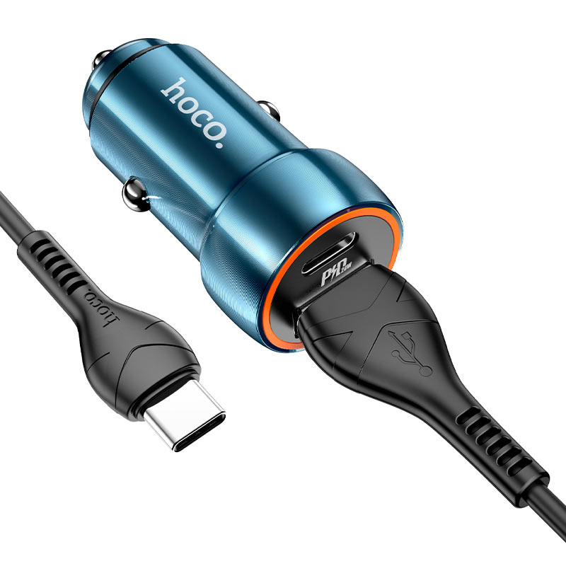 Z46A Blue whale PD20W+QC3.0 car charger set(Type-C) [1]