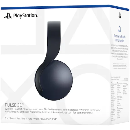 Casti Wireless cu Microfon Pulse 3D pentru PlayStation 5, Black [7]