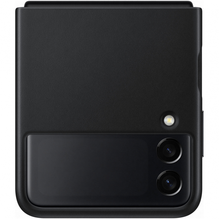 Husa de protectie Samsung Leather Cover pentru Galaxy Z Flip3, BLACK [1]
