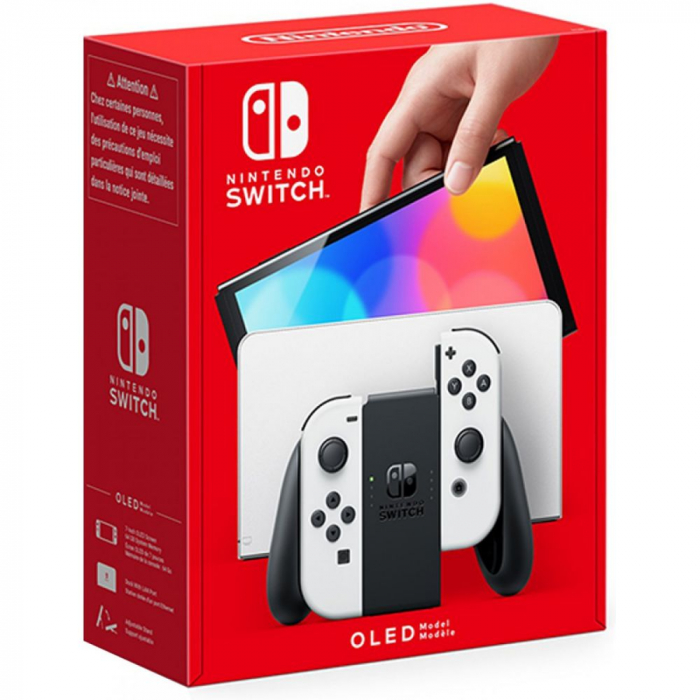 Set Consola Nintendo Switch OLED (White) + 5 Jocuri [1]