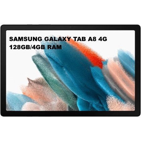 Tableta Samsung Galaxy Tab A8, Octa-Core, 10.5", 4GB RAM, 128GB, 4G, Silver [1]