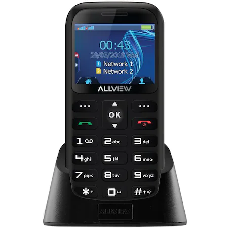 Telefon mobil Allview D2 Senior, Dual SIM, Black [1]