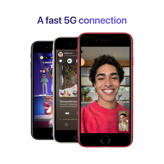 Telefon mobil Apple iPhone SE 3, 128GB, 5G, Red [7]