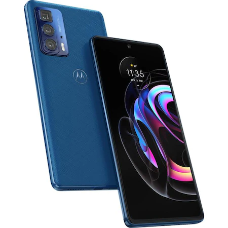 Telefon mobil Motorola Edge 20 Pro, 12GB RAM, 256GB, 5G, Blue Vegan Leather [4]