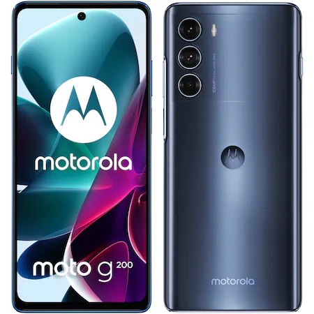 Telefon mobil Motorola Moto G200 5G, Dual SIM, 128GB, 8GB RAM, Stellar Blue [10]