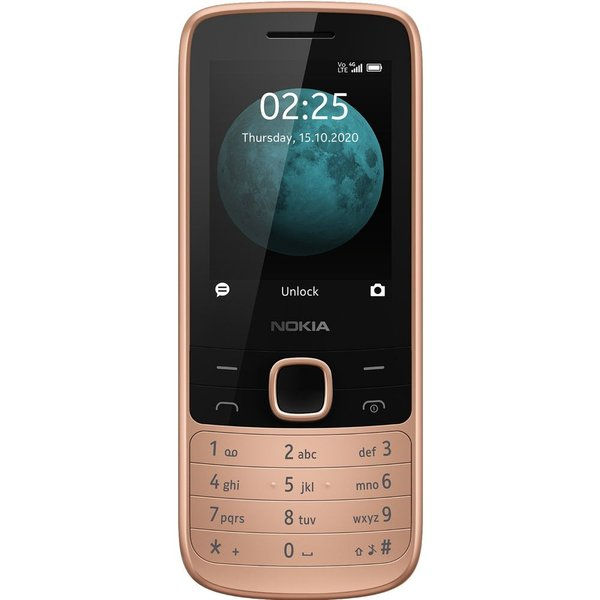 Telefon mobil Nokia 225, Dual SIM, 4G, Metallic Sand [1]