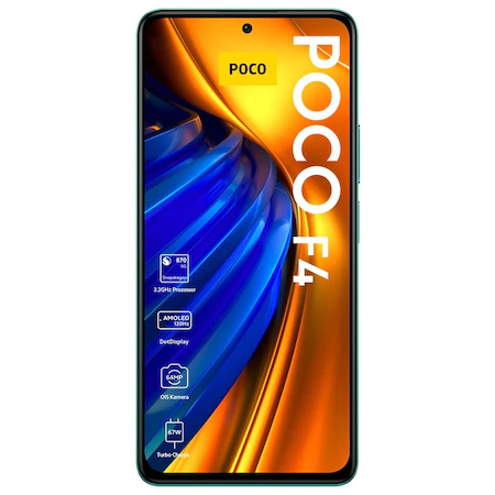 Telefon mobil Poco F4, Dual SIM, 256GB, 8GB RAM, 5G, Nebula Green [1]