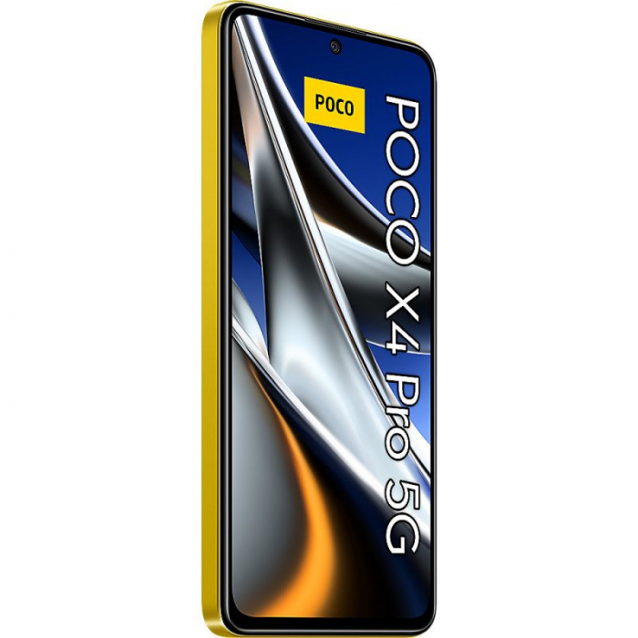 Telefon mobil POCO X4 PRO 5G, Dual SIM, 128GB, 6GB RAM, Yellow [4]