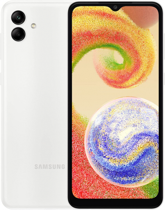 Siesta aloud Dissipation Telefon mobil Samsung Galaxy A04, 32GB, 3GB RAM, 4G, White