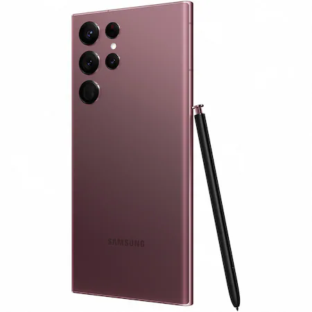 Telefon mobil Samsung Galaxy S22 Ultra, Dual SIM, 256GB, 12GB RAM, 5G, Burgundy [12]