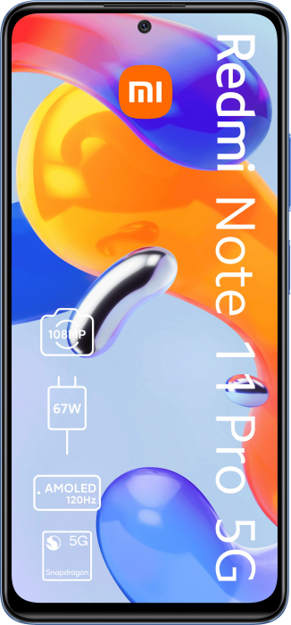 Telefon mobil Xiaomi Redmi Note 11 Pro 5G, Dual Sim, 128GB, 8GB RAM, Blue [2]