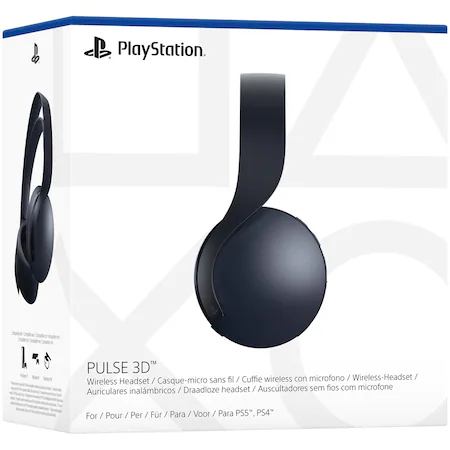 Casti Wireless cu Microfon Pulse 3D pentru PlayStation 5, Black [5]