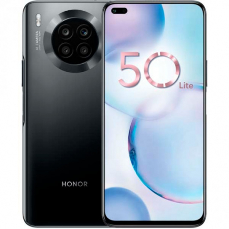 Telefon mobil Honor 50 Lite, Dual Sim, 4G, 128GB, 6GB RAM, Black [4]