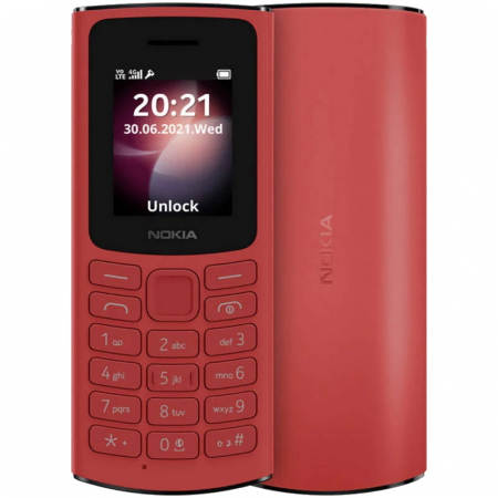 Telefon mobil Nokia 105, Dual SIM, 4G, Red [3]