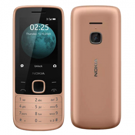 Telefon mobil Nokia 225, Dual SIM, 4G, Metallic Sand [1]