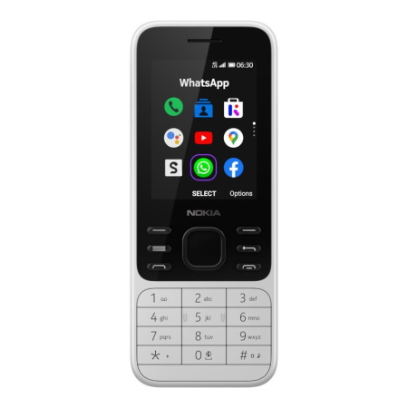 Telefon mobil Nokia 6300, Dual SIM, 4GB, 4G, White [0]
