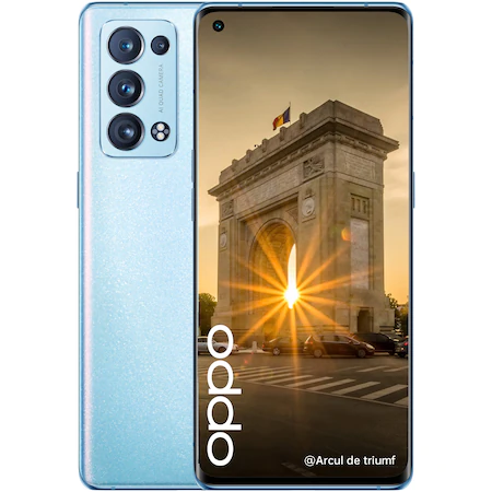 Telefon mobil Oppo Reno 6 Pro, Dual SIM, 256GB, 12GB RAM, 5G, Arctic Blue [0]