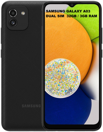 Telefon mobil Samsung Galaxy A03, Dual Sim, 32GB, 3GB RAM, 4G, Black [0]