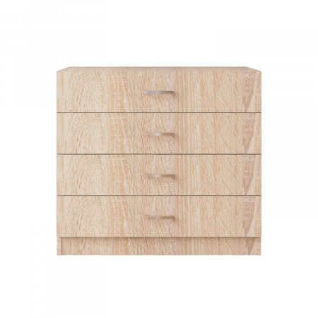 COMODE - Comoda 4 sertare H80 x A50 x L80cm, Culoare Sonoma , Pal 18mm