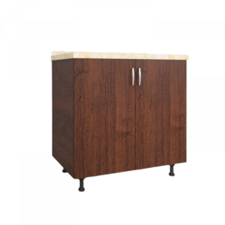 Corpuri Bucatarie Modulare - Corp Baza Bucatarie H90xA50xL80 cm, Culoare Wenge, Picioare Reglabile