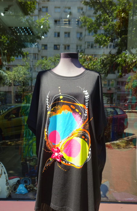 Tricou Oversize 3D Flower [1]