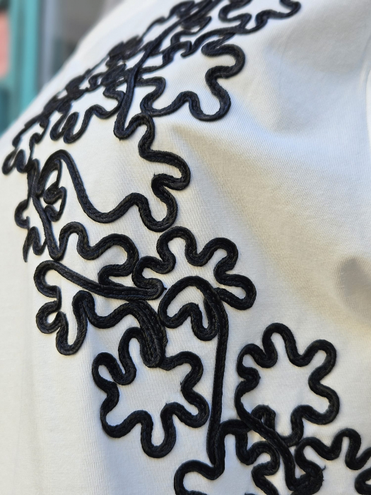 Tricou alb Texture 3D [2]
