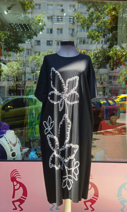 Rochie tip tricou broderie [1]
