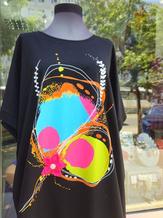 Tricou Oversize 3D Flower [2]