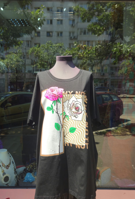 Tricou Oversize Wild Rose [1]