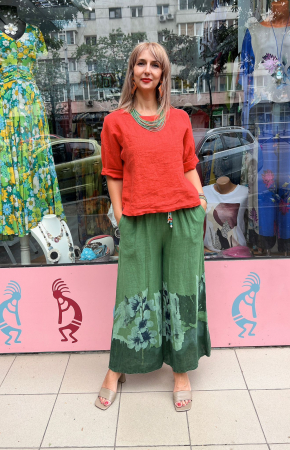 BLUZE - Bluza dama de in portocalie