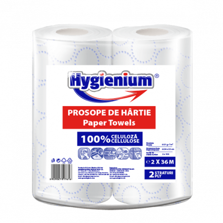 Prosop de hartie Hygienium 2X36 m, 100% celuloza [1]