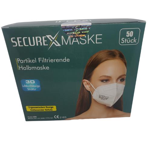 Masca FFp2 , 3 straturi , alba , Securex Mask [1]