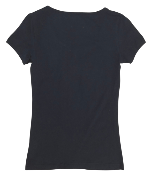 Tricou negru bumbac Femei-S [2]