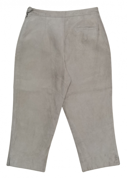 Pantaloni bej piele Vintage Femei-S [2]