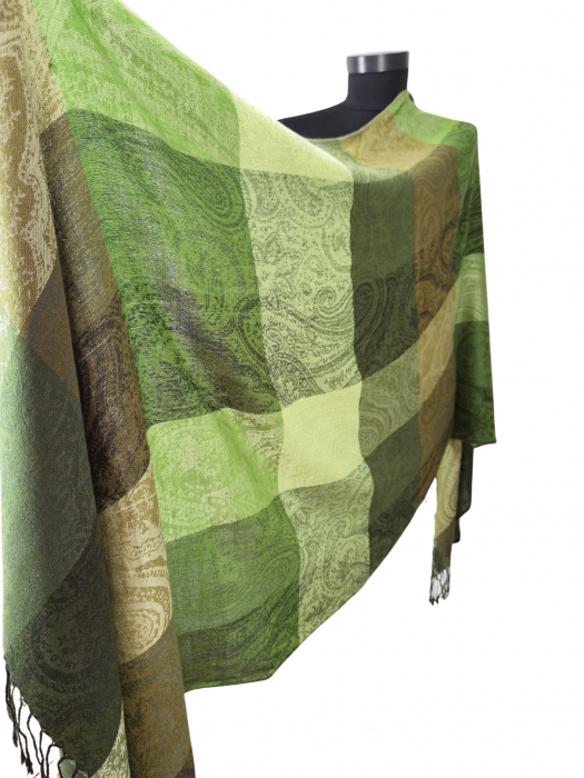 Esarfa verde Retro Femei [3]