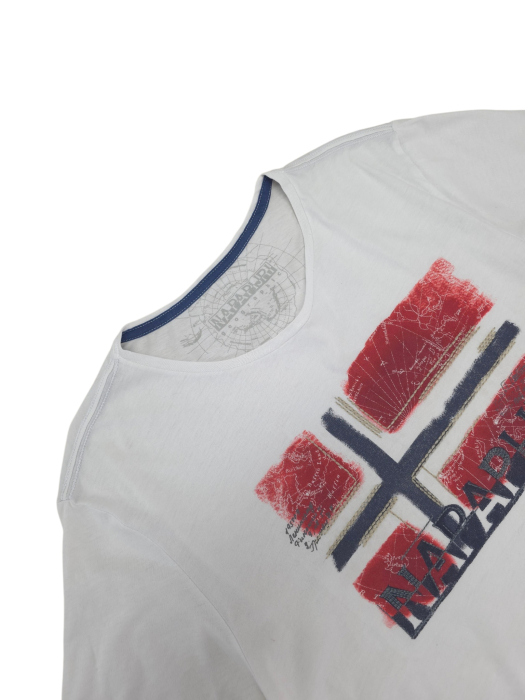 Tricou alb Napapijri Barbati-L [3]