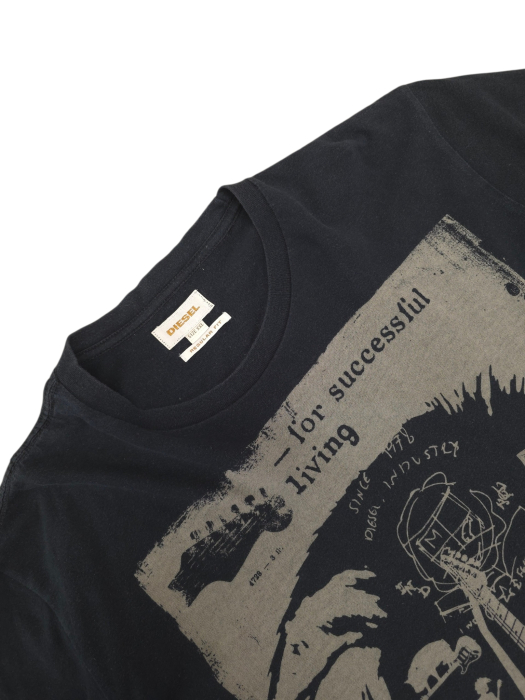 Tricou negru DIESEL Barbati-XXL [3]