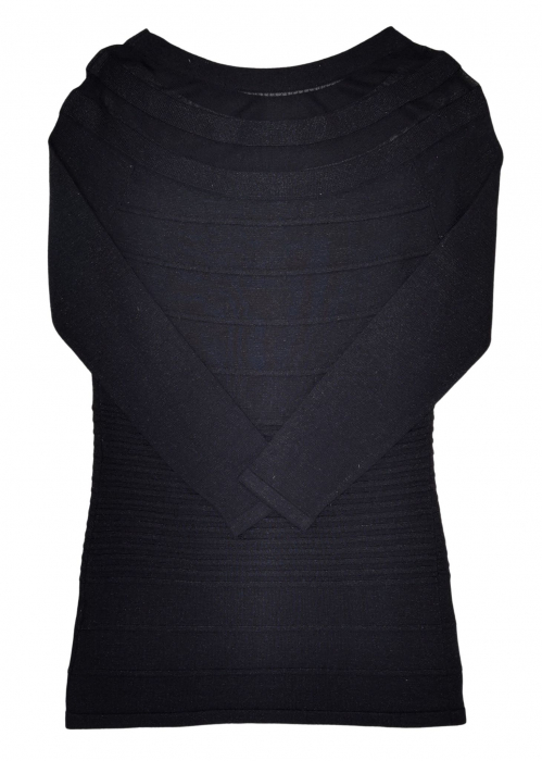 Bluza neagra Retro Femei-S [2]