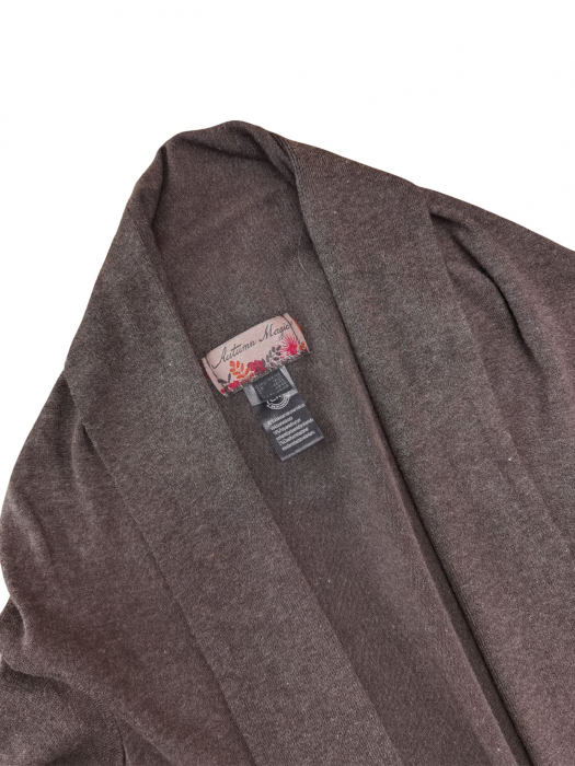 Cardigan maro Retro Femei-XL [3]