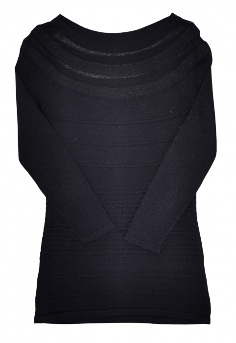 Bluza neagra Retro Femei-S [1]