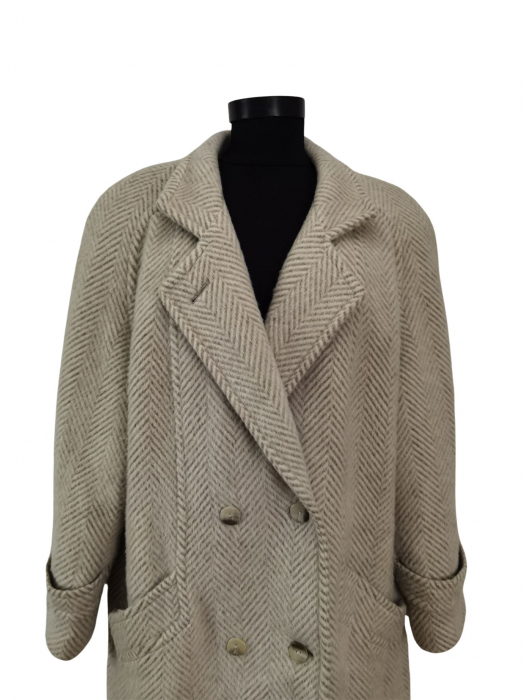 Palton lana si mohair Vintage Femei-XXL [4]