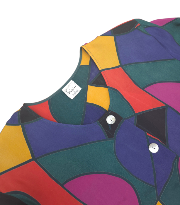 Camasa multicolora Retro Femei-M [3]